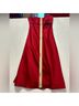 Alfred Angelo 100% Polyester Solid Red Black Cocktail Dress Size 4 - photo 7