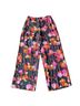 Robert Rodriguez Floral Black Pink Orange Linen Pants Size 6 - photo 1