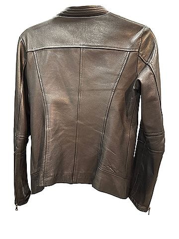 Massimo Leather Motorcycle Leather Jacket (view 2)