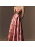 Aston Studio 100% Recycled Polyester Floral Pink Red Cocktail Dress Size 4 - photo 3