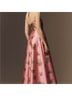 Aston Studio 100% Recycled Polyester Floral Pink Red Cocktail Dress Size 4 - photo 11