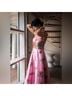 Aston Studio 100% Recycled Polyester Floral Pink Red Cocktail Dress Size 4 - photo 10