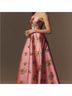 Aston Studio 100% Recycled Polyester Floral Pink Red Cocktail Dress Size 4 - photo 4