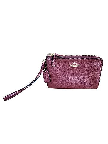 Coach Pebble Leather Double Corner Zip Wallet (view 1)