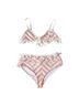 Tularosa Stripes Pink Ivory Two Piece Swimsuit Size S - photo 1