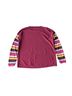 Boden Stripes Burgundy White Yellow Pink Blue Wool Sweater Size S - photo 2