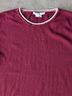 Boden Stripes Burgundy White Yellow Pink Blue Wool Sweater Size S - photo 4