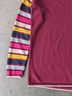 Boden Stripes Burgundy White Yellow Pink Blue Wool Sweater Size S - photo 5