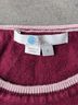 Boden Stripes Burgundy White Yellow Pink Blue Wool Sweater Size S - photo 3
