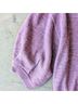 The Reset 100% Wool Solid Purple Wool Pullover Sweater Size XS - photo 5