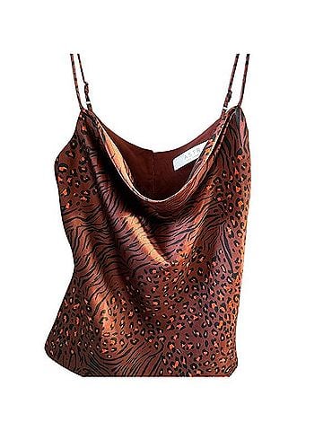 Astr Wild Print Cowl Neck Camisole Tank Top (view 1)