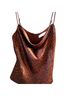 Astr Animal Print Brown Tank Top Size S - photo 1