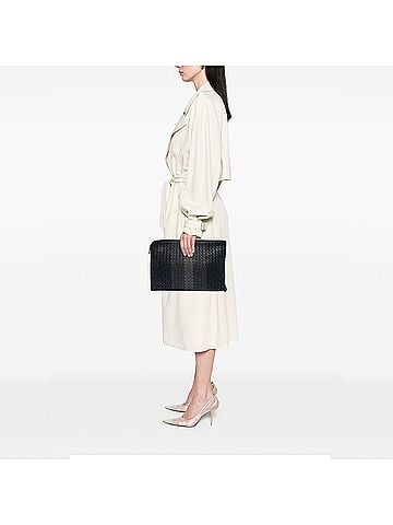 Bottega Veneta Tricolor Nappa Intrecciato Clutch (view 2)