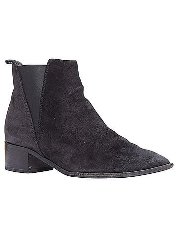 Acne Acne Studios Jensen suede geometric gusset boots (view 2)