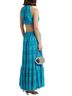 SIMKHAI Blue Tan Casual Dress Size S - photo 2