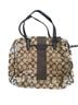 Coach Print Brown Leather Tote One size - photo 1