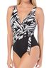 Magicsuit Graphic Black White One Piece Swimsuit Size 16 - photo 1