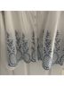 LoveShackFancy Blue White 3/4 Sleeve T-Shirt Size L - photo 4