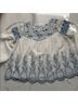 LoveShackFancy Blue White 3/4 Sleeve T-Shirt Size L - photo 8