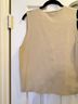 Les Serein 100% Microfiber Polyester Solid Brown Sweater Vest Size M - photo 7