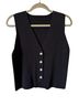 Les Serein Solid Tan Black Vest Size M - photo 1
