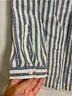 L.L.Bean 100% Linen Stripes Blue White 3/4 Sleeve Blouse Size XS - photo 4