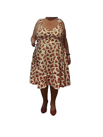 Ixia Modcloth Ixia Watermelon print dress Casual Dress (view 1)