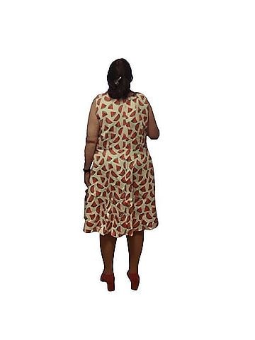Ixia Modcloth Ixia Watermelon print dress Casual Dress (view 2)