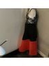 ASOS Maternity 100% Polyester Floral White Black Orange Casual Dress Size 6 - photo 4
