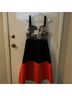 ASOS Maternity 100% Polyester Floral White Black Orange Casual Dress Size 6 - photo 11