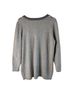 Anthropologie Stripes Gray White Pullover Sweater Size L - photo 4