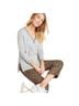 Anthropologie Stripes Gray White Pullover Sweater Size L - photo 6
