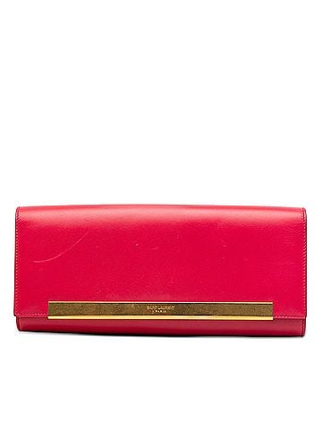 Saint Laurent Smooth Calfskin Lutetia Flap Clutch (view 1)