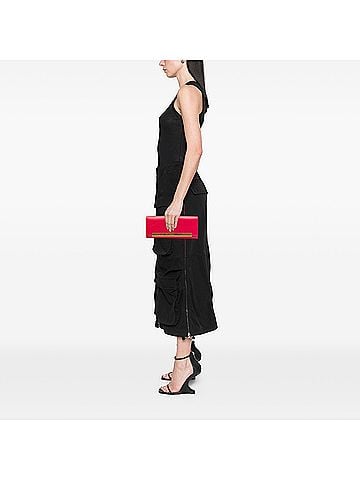 Saint Laurent Smooth Calfskin Lutetia Flap Clutch (view 2)
