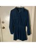 Cider 100% Polyester Solid Teal Casual Dress Size XS - photo 3