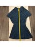 Cider 100% Polyester Solid Teal Casual Dress Size XS - photo 6