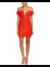 Astr 100% Polyester 97% Polyester 3% Elastane Floral Red Orange Cocktail Dress Size L - photo 3