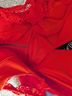Astr 100% Polyester 97% Polyester 3% Elastane Floral Red Orange Cocktail Dress Size L - photo 11
