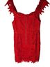 Astr 100% Polyester 97% Polyester 3% Elastane Floral Red Orange Cocktail Dress Size L - photo 2