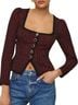 Reformation Print Red Black 3/4 Sleeve Blouse Size 2 - photo 1