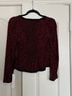 Reformation Print Red Black 3/4 Sleeve Blouse Size 2 - photo 3