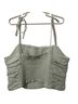 Blank NYC Checkered-gingham White Green Sleeveless Top Size XS - photo 2