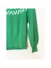 Varley Fair Isle Green White Pullover Sweater Size XXS - photo 8