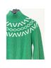 Varley Fair Isle Green White Pullover Sweater Size XXS - photo 4