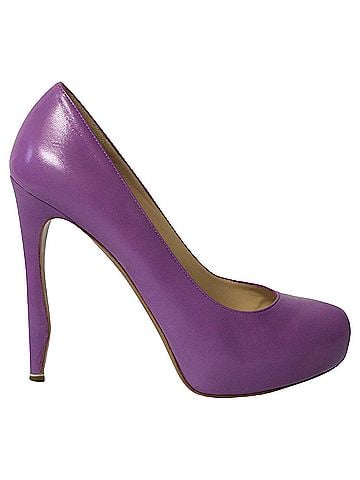 Nicholas Kirkwood Nicholas Kirkwood Platform Pumps in Purple Leather  (view 1)