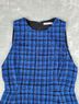 Alice + Olivia 100% Polyester Plaid Blue Cocktail Dress Size 6 - photo 4