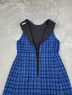 Alice + Olivia 100% Polyester Plaid Blue Cocktail Dress Size 6 - photo 11