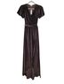 Baltic Born Solid Brown Cocktail Dress Size XS - photo 1