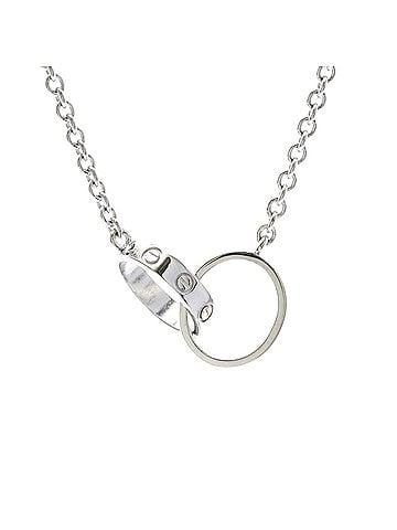 Cartier Cartier Baby Love Necklace White Gold (18K) No Stone Men,Women Fashion Necklace (Silver) (view 1)