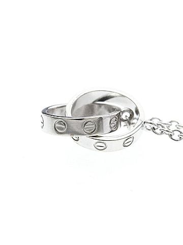 Cartier Cartier Baby Love Necklace White Gold (18K) No Stone Men,Women Fashion Necklace (Silver) (view 2)